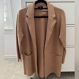 J. Crew 365 | Sophie Merino Blend Open Sweater Blazer Pockets in Camel size M